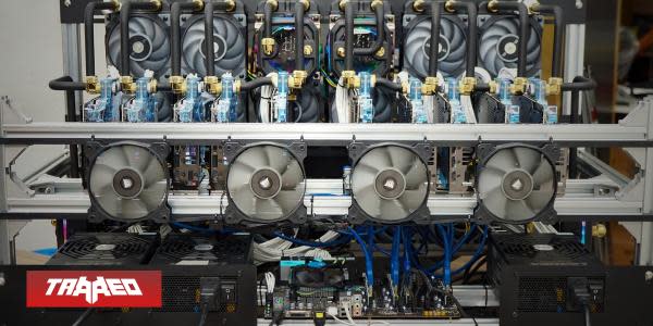 Así se ve una granja de criptomonedas con GeForce RTX 3090 y refrigeración líquida   