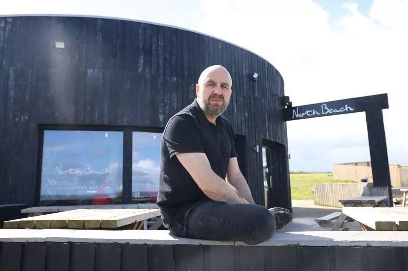 Sean Golightly, the owner of North Beach Coffee Bar, which is served by Seaham Hall Beach Car Park.