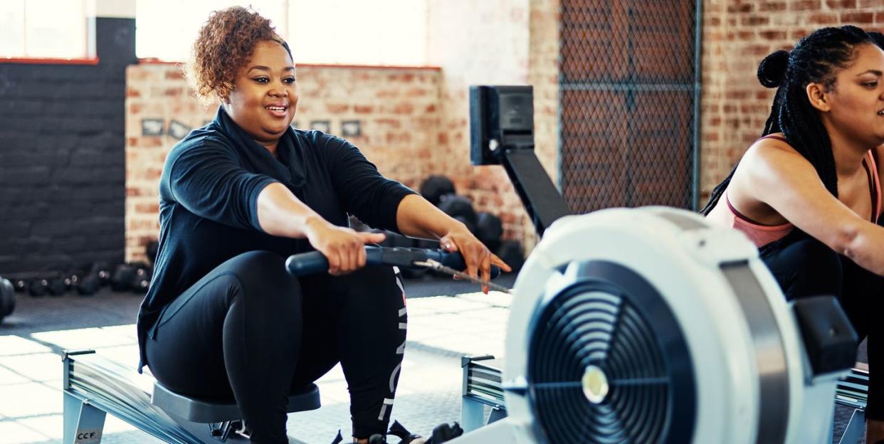 shot of people working out in a gym