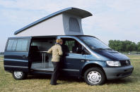 <p>With the Volkswagen T4 Calfornia Westfalia firmly in its sight, the Marco Polo entered the market with similar Westfalia gubbins and gave those looking at a camper another choice. Inside, buyers got a rear bench that would fold flat into a bed, wooden worktops, an integrated chest freezer, sink, gas hob and a shower that plugged into a rear water tank. A roof-mounted tent also popped up to give an additional bed.</p>