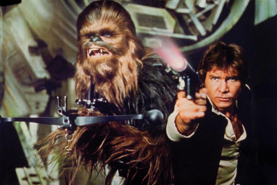 Chewbacca and Han Solo.
