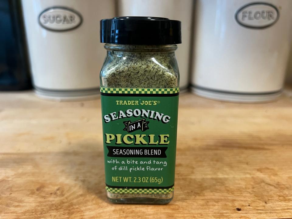 Trader Joe's In a Pickle Seasoning Blend. 