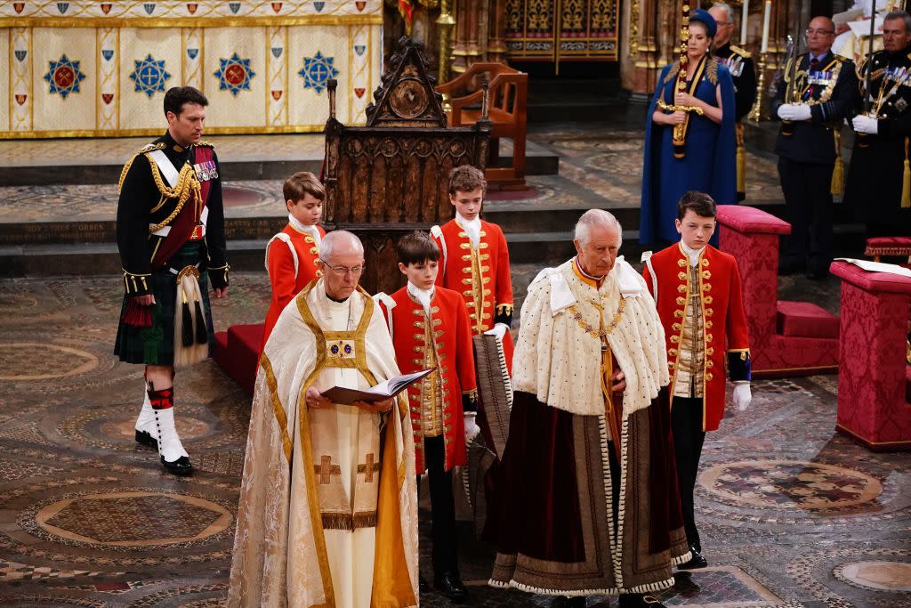 their majesties king charles iii and queen camilla coronation day