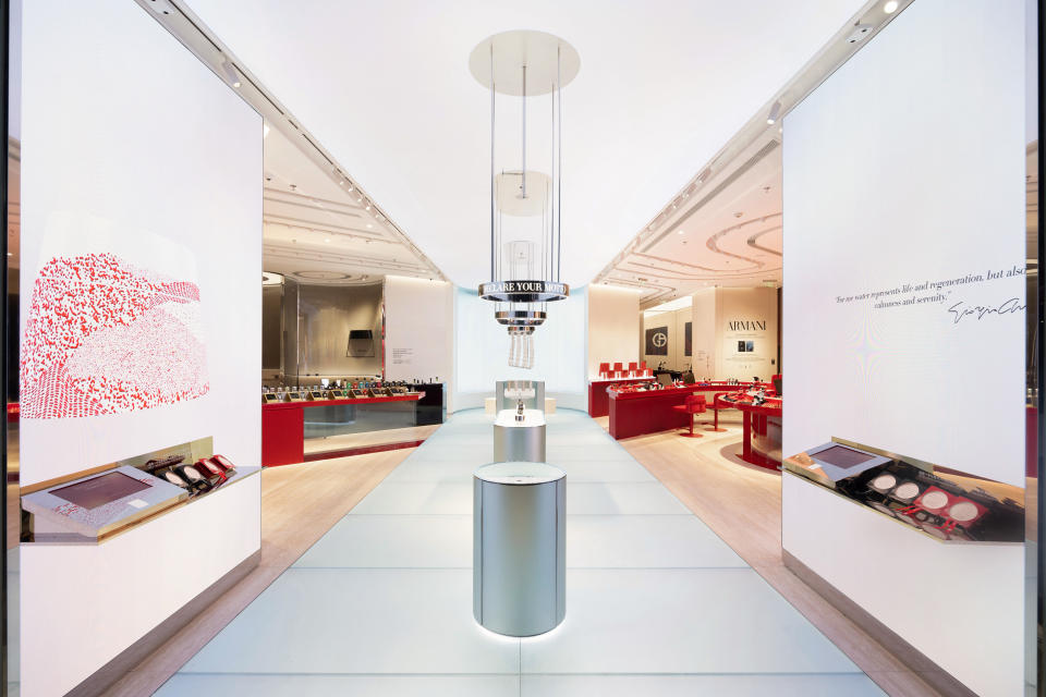 Armani beauty’s new flagship is high-tech and high-touch.