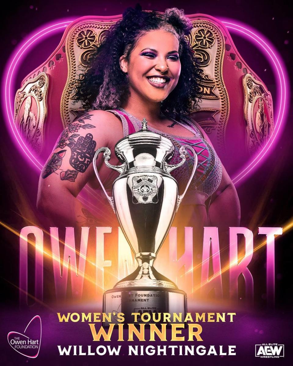 Popular AEW star Willow Nightingale won the Owen Hart Cup.