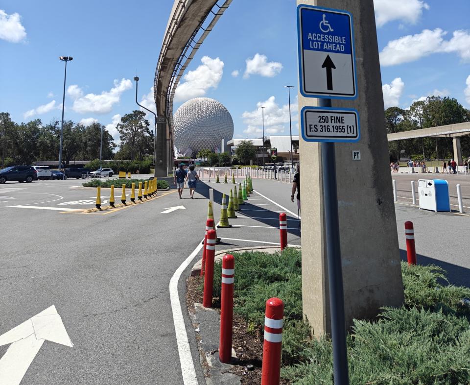disabled parking at Epcot