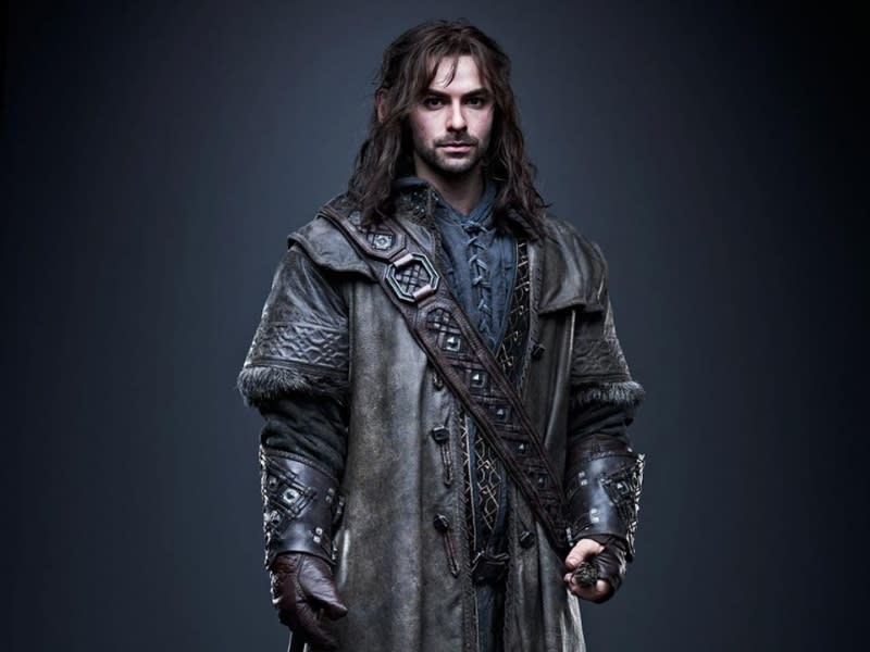 <b>Kili</b><br><br> Aidan Turner of BBC's ‘Being Human’ plays Fili's brother Kili. Nephews of Thorin, the brothers are the youngsters of the group. The brothers have the best eyesight so were often sent scouting or searching for stuff. He also seems to be the only dwarf to look like a regular person.