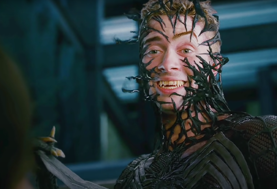<div><p>"Who the @#&$ cast Topher Grace as Venom?! Seriously the kid's from <i>That '70s Show</i>. He's not scary at all. Especially when he was screaming in agony, I was just thinking to myself...'This is bad.'"</p><p>—<a href="https://go.redirectingat.com?id=74679X1524629&sref=https%3A%2F%2Fwww.buzzfeed.com%2Flizmrichardson%2Fworst-casting-actors-in-movies&url=https%3A%2F%2Fwww.reddit.com%2Fuser%2Fglokazun%2F&xcust=6330451%7CBF-VERIZON&xs=1" rel="nofollow noopener" target="_blank" data-ylk="slk:u/glokazun;elm:context_link;itc:0;sec:content-canvas" class="link ">u/glokazun</a></p></div><span> Sony Pictures</span>