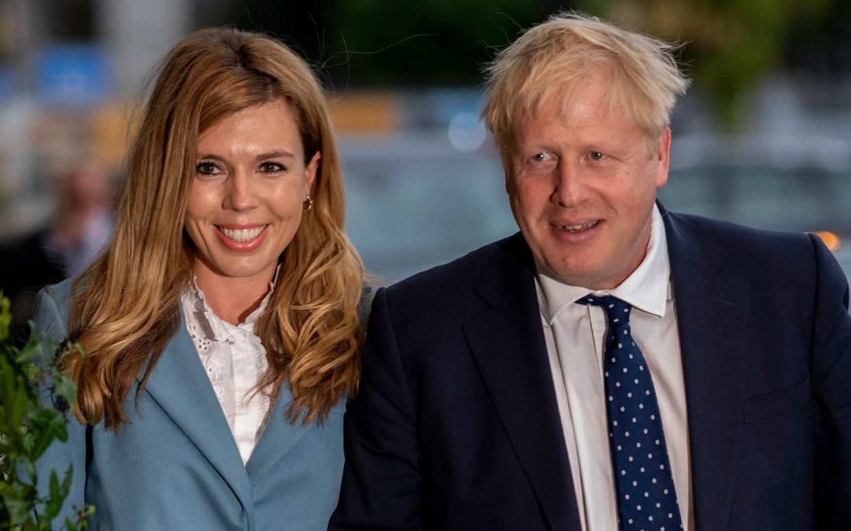 Boris Johnson and Carrie Symonds invited 30 people at the "eleventh hour" to their wedding at Westminster Cathedral on Saturday -  Andrew Parsons / i-Images