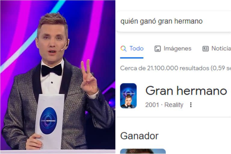 El insólito error de Google sobre quién ganó Gran Hermano 2023