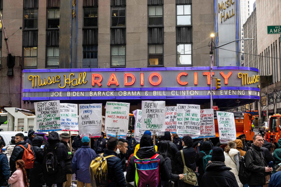 Image: Pro-Palestinian Protesters Gather Outside Biden Fundraiser At Radio City Music Hall (Alex Kent / Getty Images)
