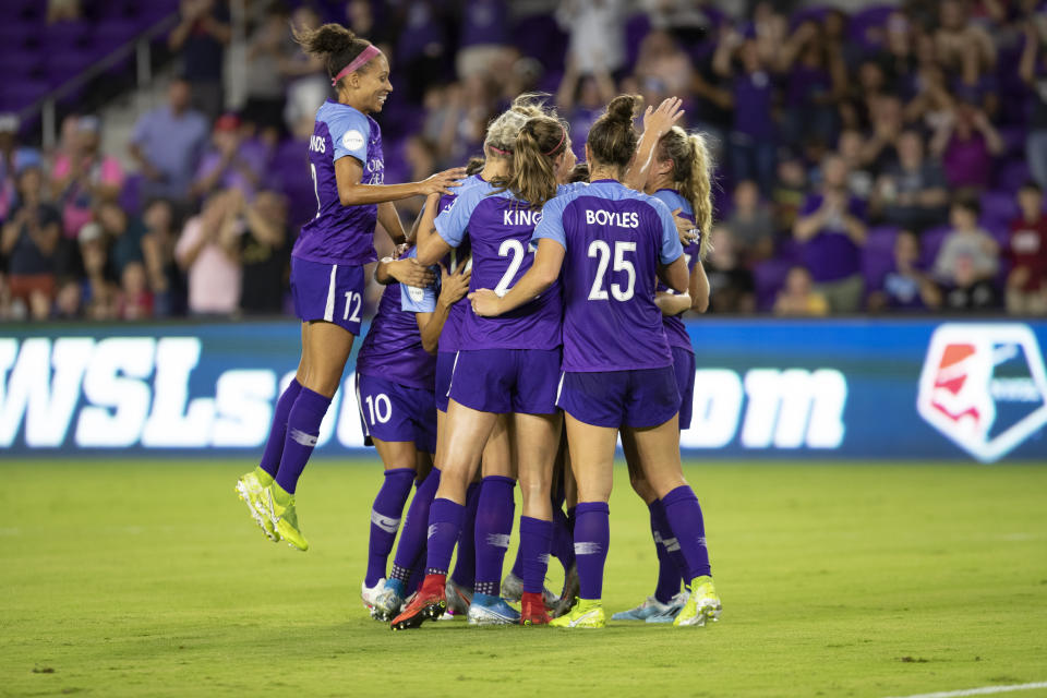 The Orlando Pride will not participate in the NWSL Challenge Cup due to a coronavirus outbreak. (Joe Petro/Icon Sportswire/Getty Images)