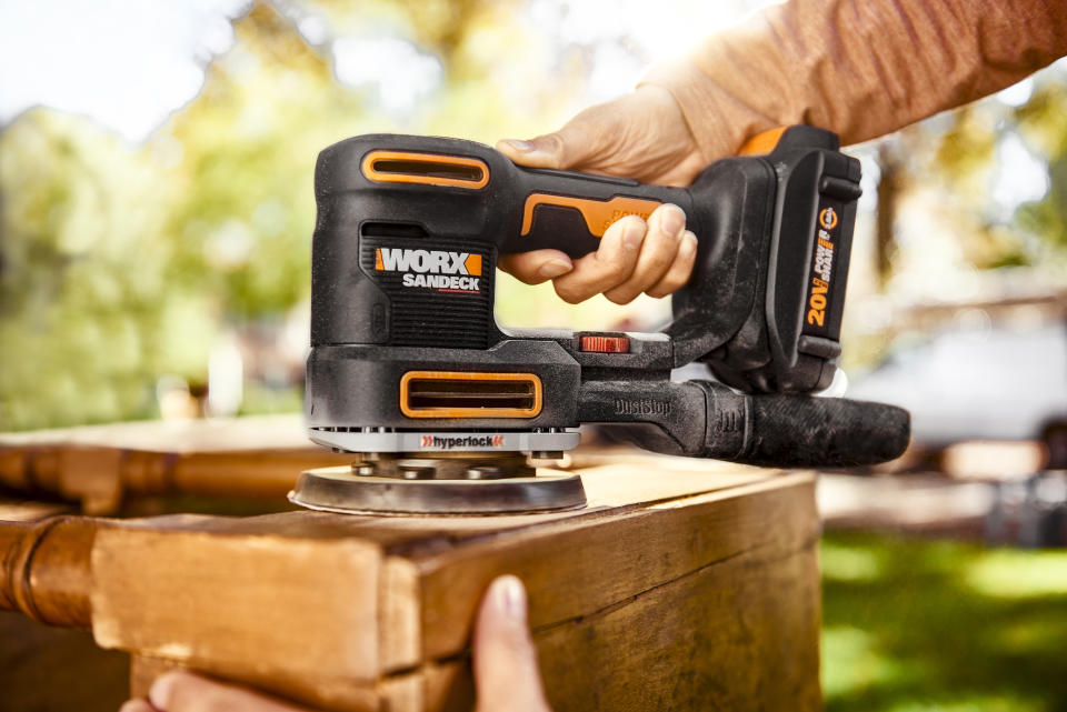 WORX 5-in-1 sander from Canadian Tire for DIY projects