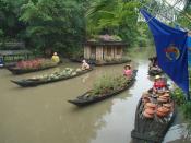 A replica of the Floating Market at Bangkok's Safari World