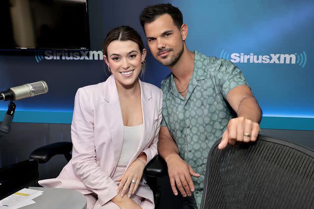 Jamie McCarthy/Getty Images Tay and Taylor Lautner