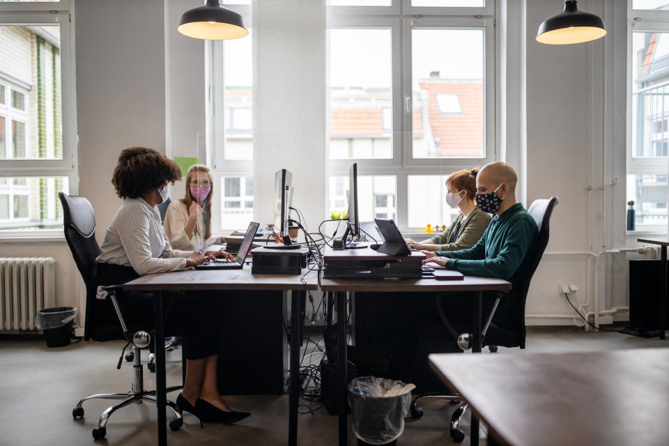 The BMA would also like to see face coverings worn in all workplaces. (Getty Images)