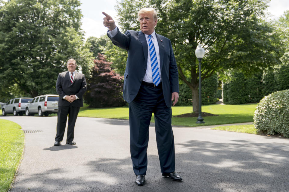 President Donald Trump just couldn’t wait to talk about Friday’s good jobs report, tweeting his excitement about the release a little more than an hour before the BLS released its official report. (AP Photo/Andrew Harnik)