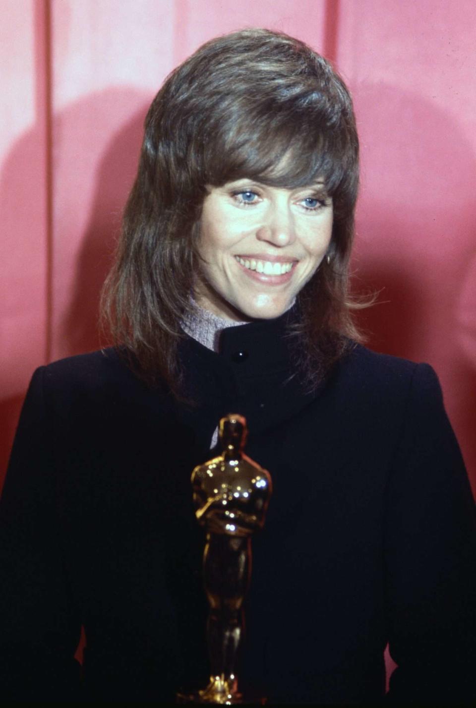 Actress Jane Fonda at Academy Awards