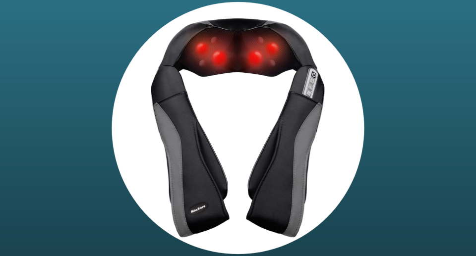 MawKare Shiatsu Back Massager Neck and Shoulder Massagers with Deep Kneading and Heat Massage Therapy
