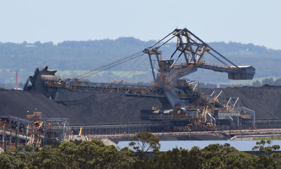 Coal operations at the Port of Newcastle, Australia 