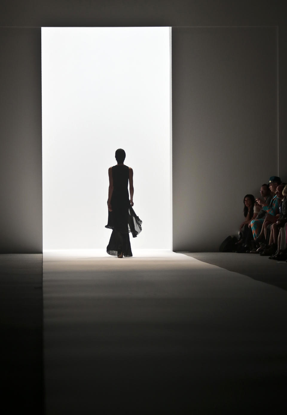 Fashion from the Richard Chai Spring Summer 2014 collection is modeled on Thursday, Sept. 5, 2013 during Fashion Week in New York. (AP Photo/Bebeto Matthews)