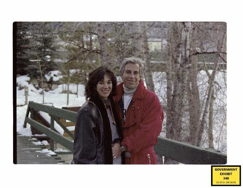  Ghislaine Maxwell pictured with Jeffrey Epstein.