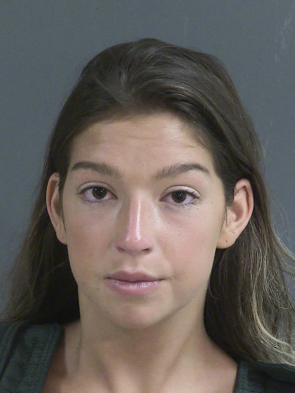 This photo provided by the Charleston County Sheriff's Office, in South Carolina, shows Jamie Lee Komoroski, on April 29, 2023. Komoroski is charged with reckless vehicular homicide and three counts of driving under the influence causing death. (Charleston County Sheriff's Office via AP)