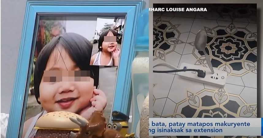2歲童趁大人不注意，拿鐵湯匙插入插座慘遭電死。（圖／翻攝自GMA News YouTube）