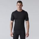 <p>If he’s committing to a workout regimen, having some compression exercise wear is beneficial. It’s thought to boost blood flow and help clear lactose to boost workout performance. Second Skin has double panels for comfort in sensitive areas and wicks moisture to keep you cool. And wearing it will accentuate Dad’s chiseled physique. Short sleeve top, <a rel="nofollow noopener" href="https://www.secondskin.com/p/second-skin-mens-quatroflx-short-sleeve-compression-top-16au2mcmprssnsstpapt/16au2mcmprssnsstpapt?&color=Pure%20Black" target="_blank" data-ylk="slk:$50;elm:context_link;itc:0;sec:content-canvas" class="link ">$50</a>; shorts, <a rel="nofollow noopener" href="https://www.secondskin.com/p/second-skin-mens-quatroflx-10-compression-shorts-16au2m10cmprssnshapb/16au2m10cmprssnshapb?&color=Peacoat" target="_blank" data-ylk="slk:$40;elm:context_link;itc:0;sec:content-canvas" class="link ">$40</a> (Courtesy of Dick’s Sporting Goods) </p>