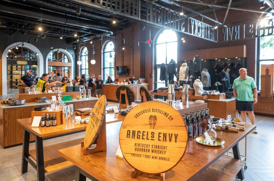 The expanded gift shop at Louisville bourbon distiller Angel's Envy. The distiller is expanding to meet the demand fo its products and interest in touring its facility. June 8, 2022