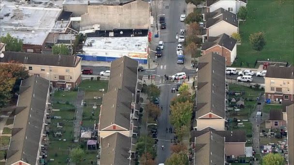 PHOTO: A street in North Philadelphia, where three SWAT team members were shot while serving a warrant on Oct. 12, 2022. (WPVI)