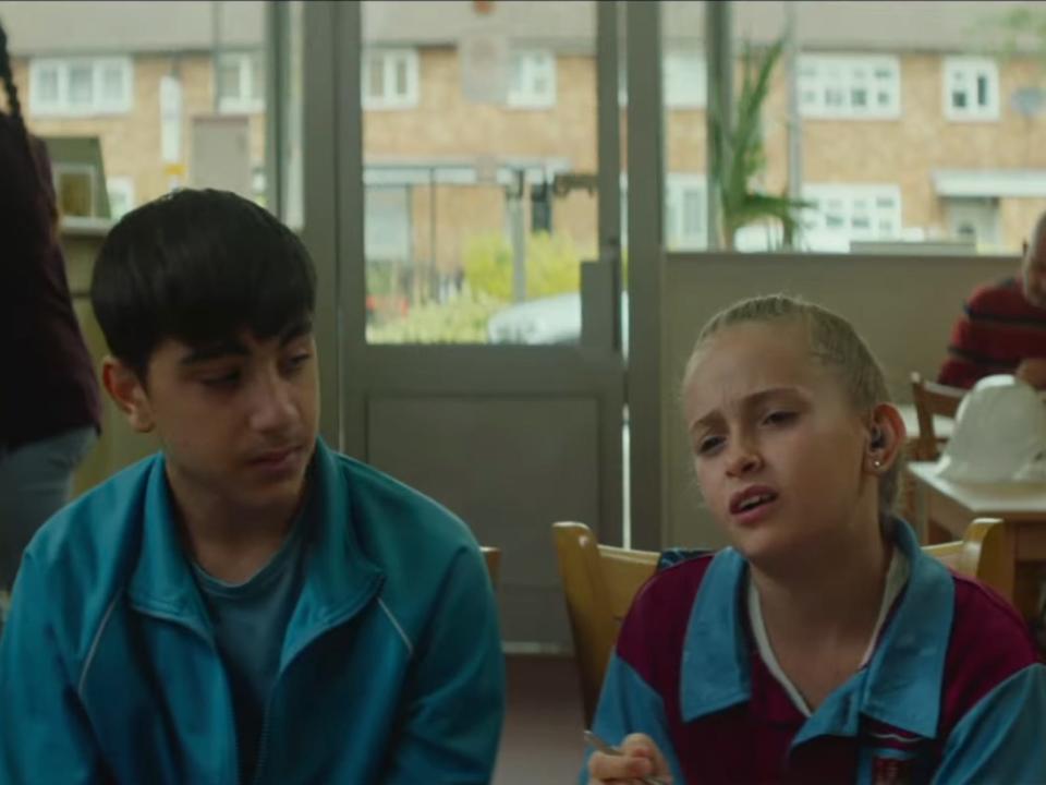 Alin Uzun and Lola Campbell in a scene from scrapper