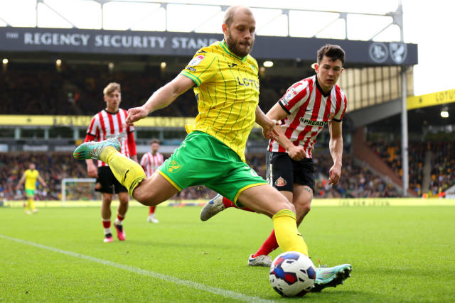 Russell Martin of Norwich City Celebrates his goal during the Sky Bet  Championship match between Norwich City and Leeds United at Carrow Road on  October 21, 2014 - Sports Mole