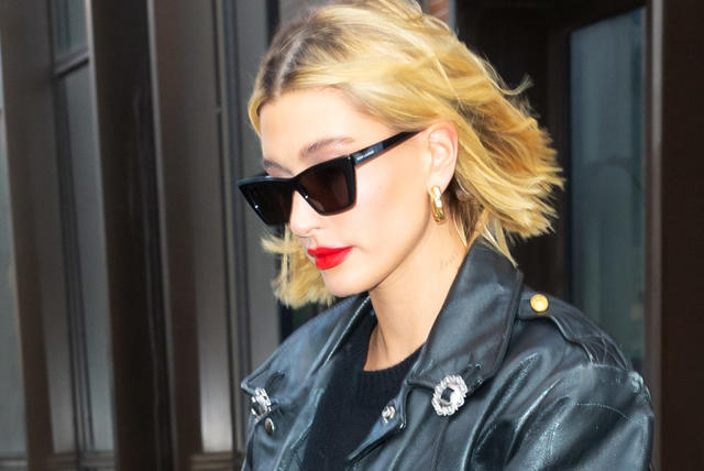 Hailey Baldwin Street Style Pics: Model Wears Crop Top and Coat