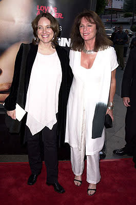 Marcheline Bertrand and Jacqueline Bisset at the L.A. premiere of MGM's Original Sin