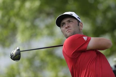 Mar 26, 2017; Austin, TX, USA; Jon Rahm of Spain plays against Bill Haas of the United States during the semifinal round of the World Golf Classic - Dell Match Play golf tournament at Austin Country Club. Mandatory Credit: Erich Schlegel-USA TODAY Sports