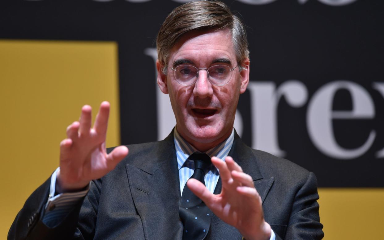 House of Commons leader Jacob Rees-Mogg at a Telegraph live Brexit event last night - Geoff Pugh