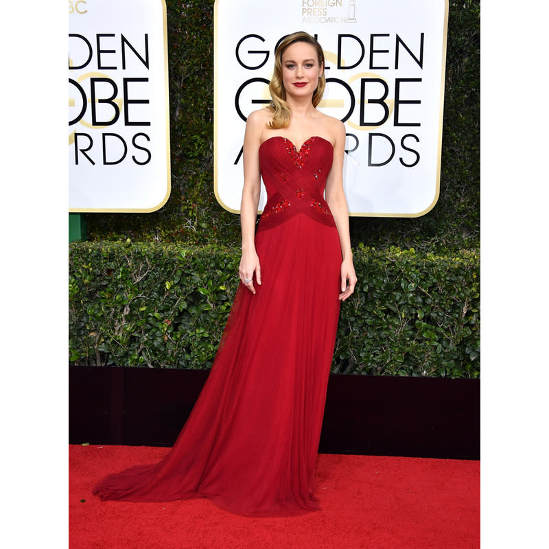 <h2>In A Rodarte Gown, Forevermark Diamonds And Roger Vivier Heels</h2> <p>At the 2017 Golden Globes</p> <h4>Getty Images</h4>