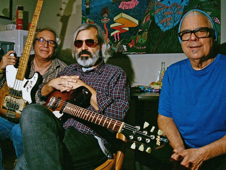 Experimental rock group mssv (or Main Steam Stop Valve), featuring Mike Baggetta, drummer Stephen Hodges, and legendary punk bassist Mike Watt, play the 926 Bar & Grill on Oct. 24, 2023.