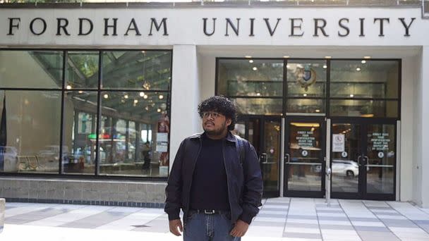 PHOTO: German Ortega, 18, is a freshman at Fordham University in New York City. He dreams of becoming a lawyer after graduation. (ABC News)