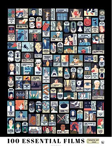 9) 100 Essential Movies Scratch-Off Poster