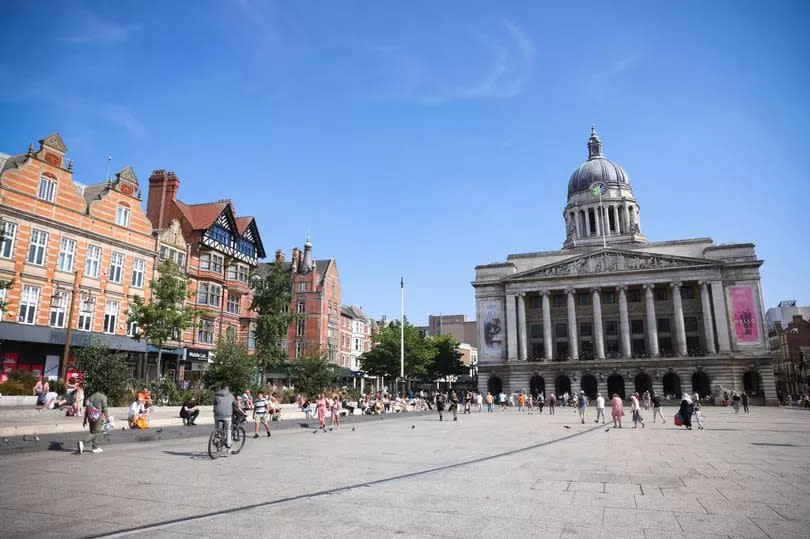 A general view of Old Market Square on a sunny day