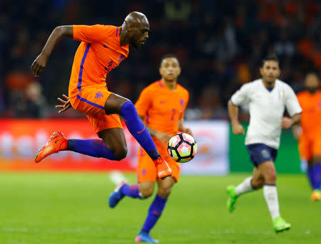 Football Soccer - Netherlands v Italy - International Friendly - Arena Stadium, Amsterdam, Netherlands - 28/3/17 - Netherlands’ Bruno Martins Indi in action. REUTERS/Michael Kooren TPX IMAGES OF THE DAY