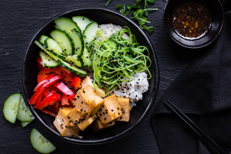 asian dinner bowl