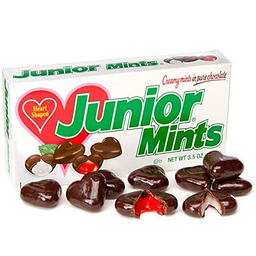 Junior Mints Valentine Heart Shaped Candy 3.5-Ounce Gift Box (Amazon / Amazon)