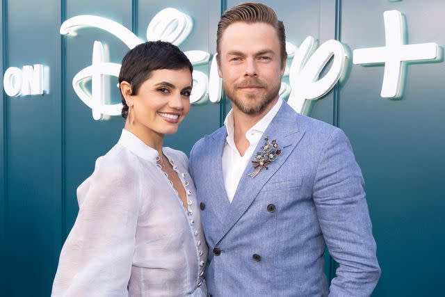 <p>Frank Micelotta/Disney via Getty</p> Hayley Erbert and Derek Hough