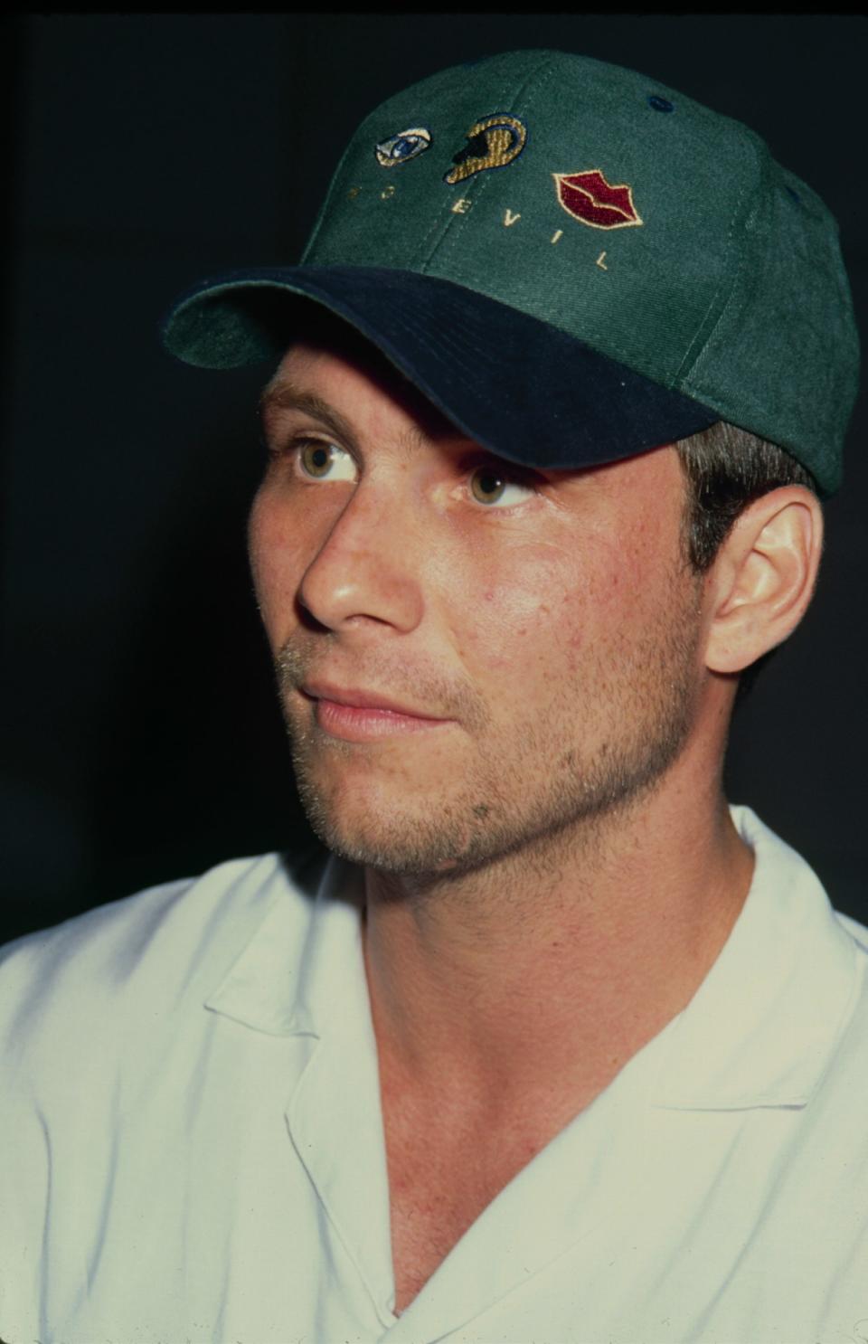 Brand Loyalty: Please Take in the Exquisite Beauty of Christian Slater's Baseball Cap Collection