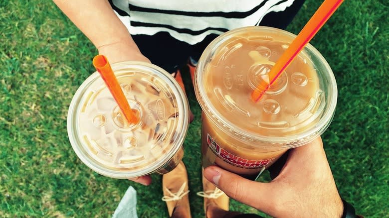 dunkin iced coffees