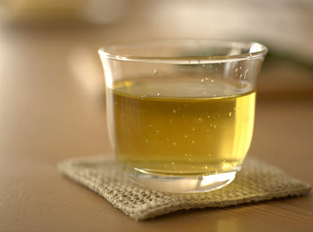 <b>Green tea:</b> While it's not technically a food, no detox plan would be complete without regular consumption of essential liquids. Fluids are essential for keeping our organs healthy and helping to flush toxins from the body, and drinking green tea is a great way of boosting your intake. Green tea is not only a good weight-loss drink, but it is extremely high in antioxidants. Research has also suggested that drinking green tea can protect the liver from diseases including fatty liver disease.