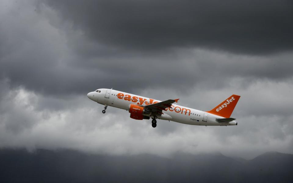 An easyjet flight